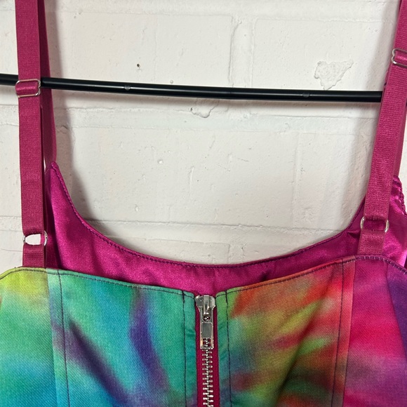 NWT Current Mood Dollskill Rainbow Corset Top - Picture 4 of 6
